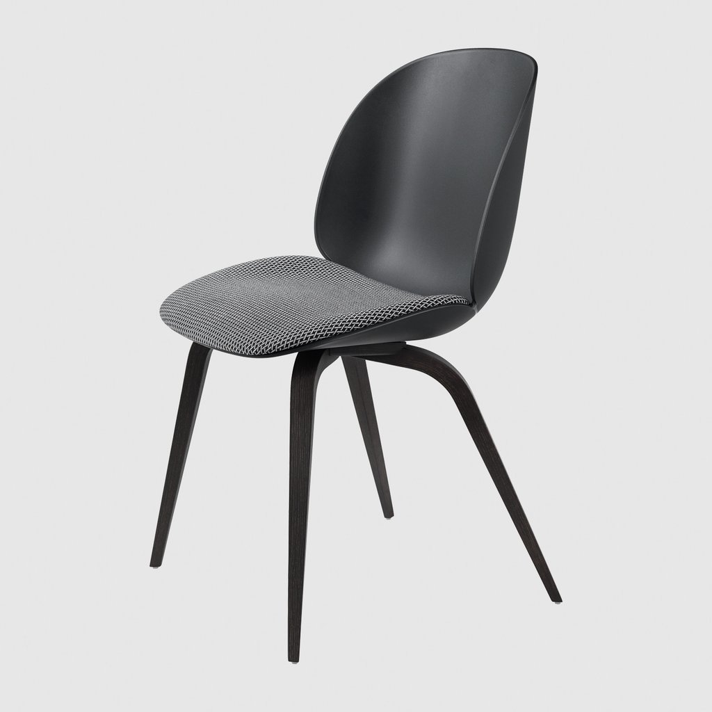 Beetle Dining Chair - Seat Upholstered - Wood base