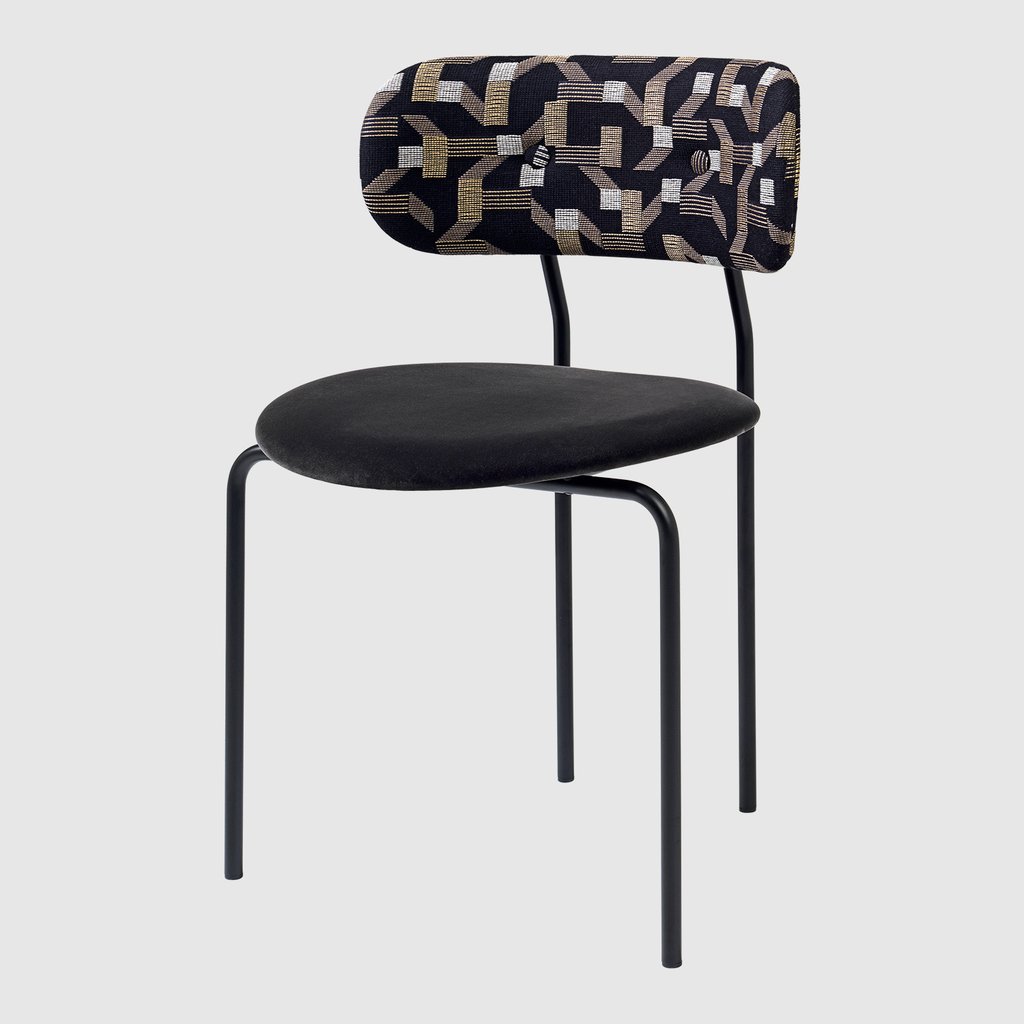 Coco Dining Chair in Dedar Pachisi & Velluto