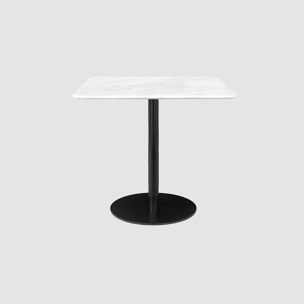 GUBI 1.0 Dining table - Square - 80x80 - Black base