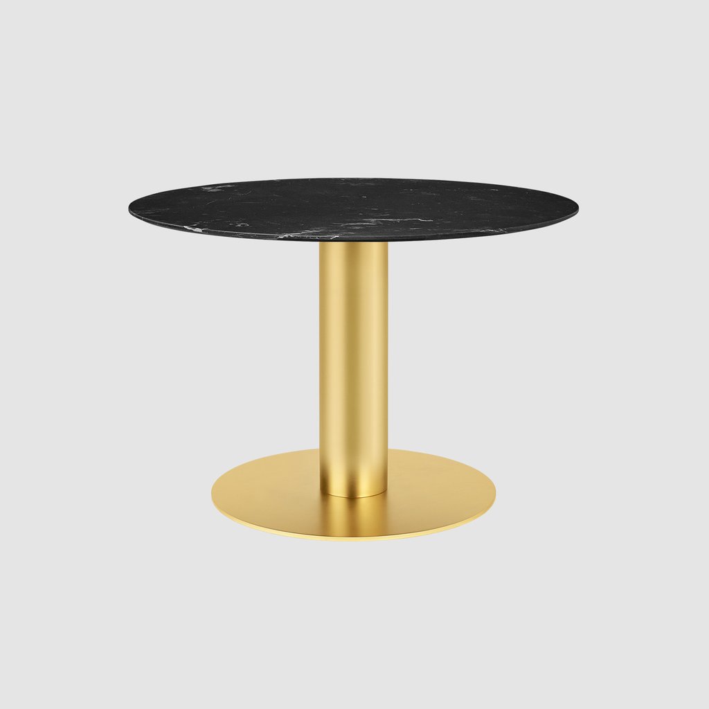 GUBI 2.0 Dining Table - Round - Dia. 110 - Brass base
