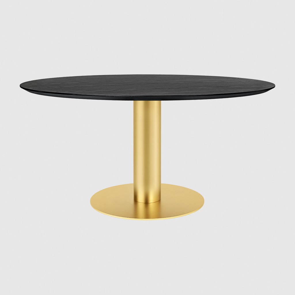 GUBI 2.0 Dining Table - Round - Dia. 150 - Brass base