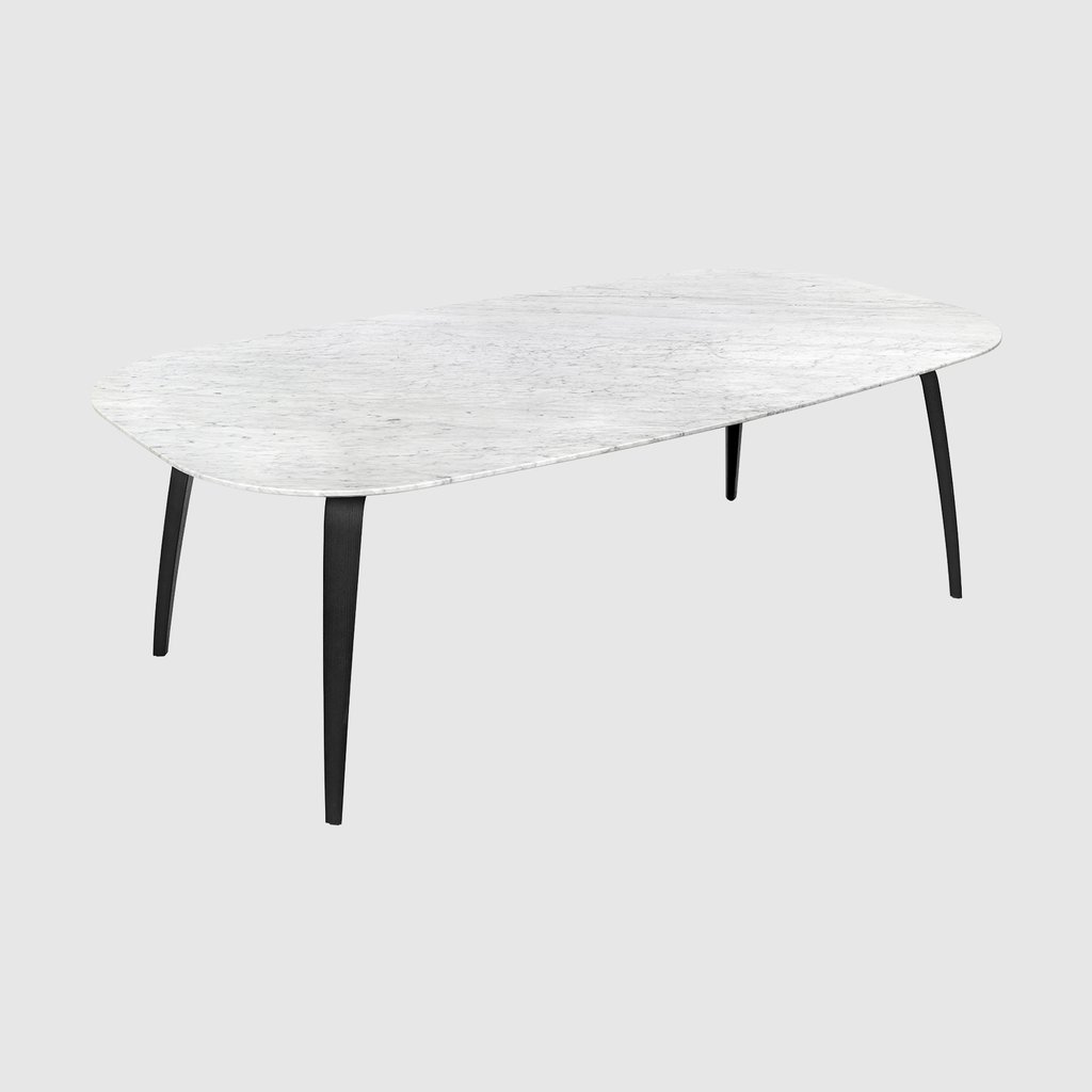 GUBI Dining Table - Marble - Elliptical - 120x230x72 cm