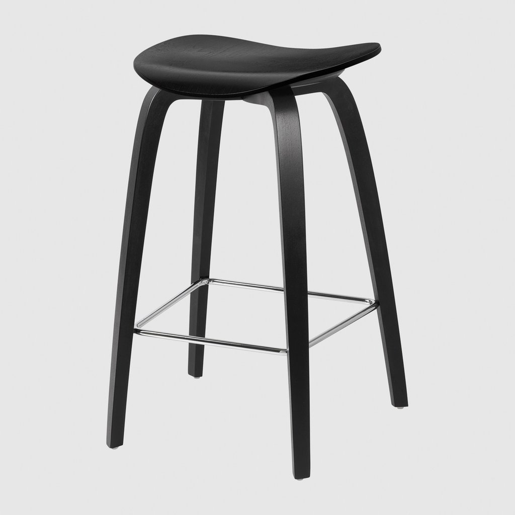 2D Counter Stool - Un-upholstered - 65 cm - Wood base