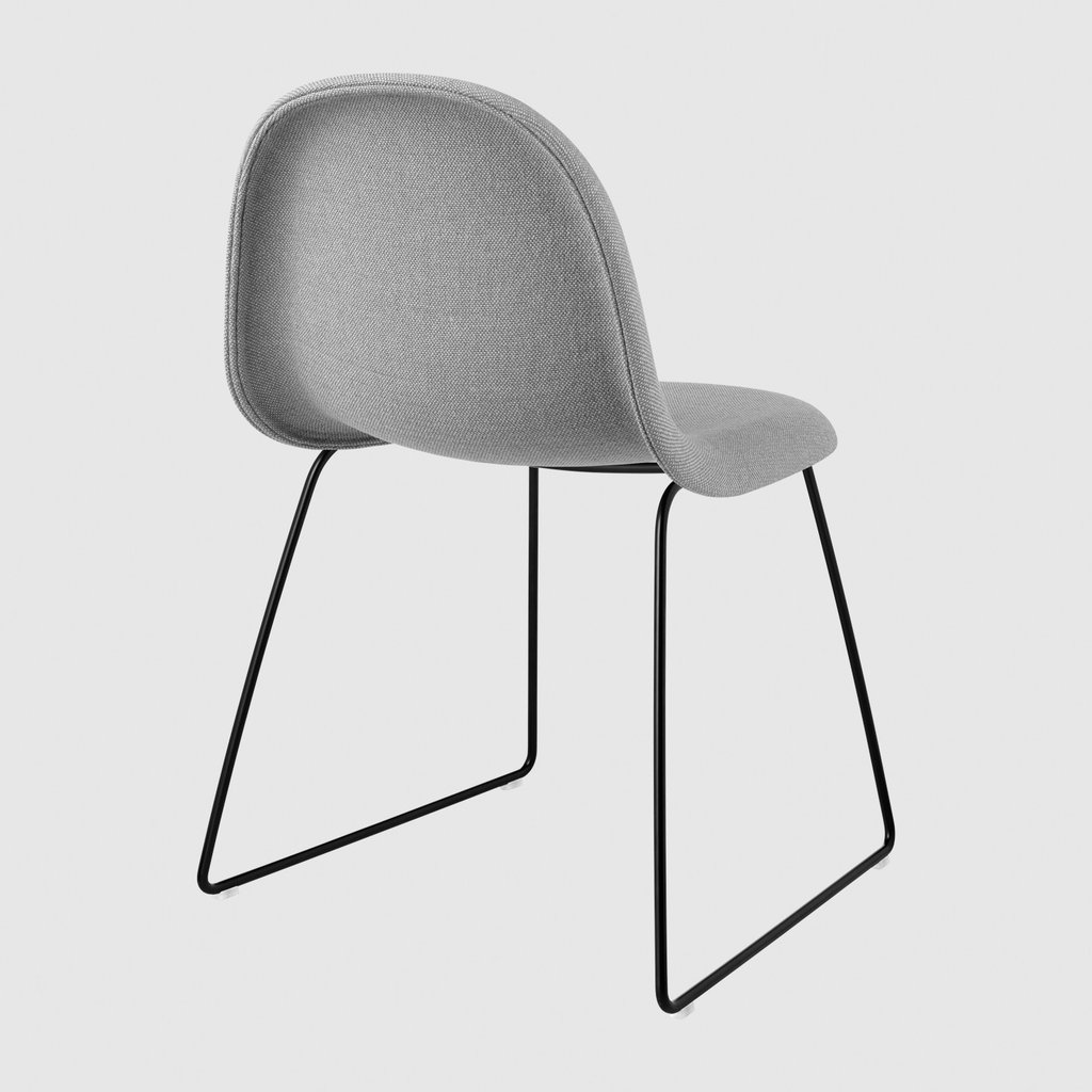 3D Dining Chair - Fully Upholstered - Sledge base