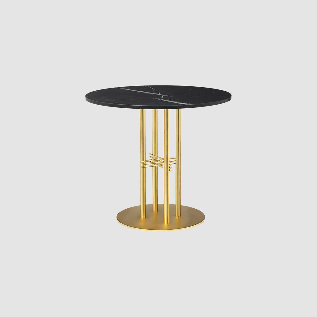 TS Column - Dining Table - Dia. 80 - Brass base